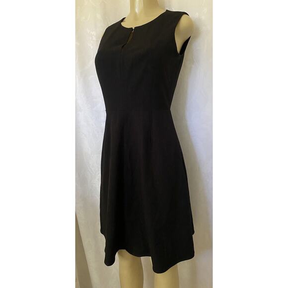 BOSS Hugo Boss Dress Damilia Black Sleeveless Virgin Wool Blend Keyhole … - Picture 2 of 9